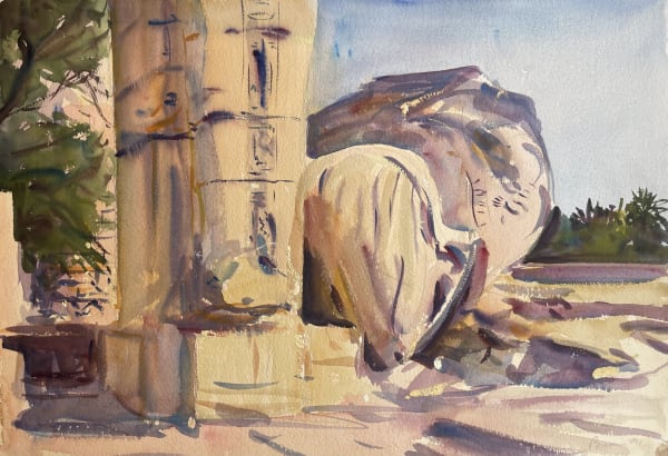 Antony Bream, Temple of Ramses, Luxor, 1991