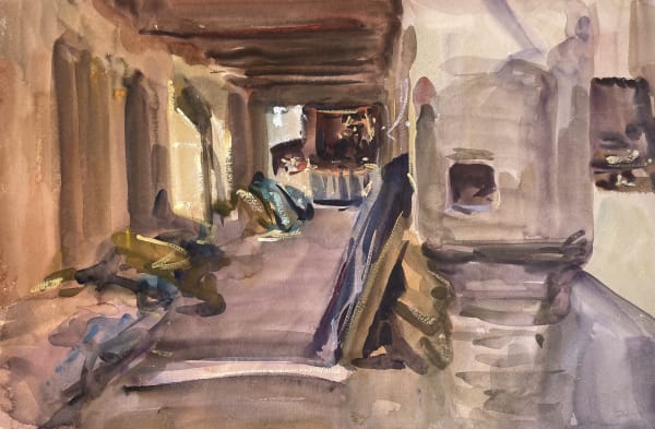 Antony Bream, Old market, Marrakesh, 2001