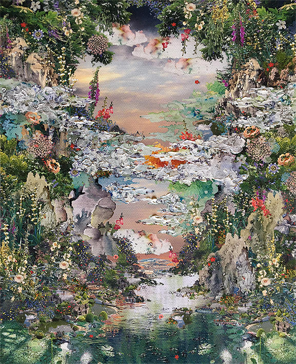 Jane Ward Tectonic #1 Digital media and collage 25x20cm £400