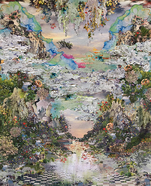 Jane Ward Tectonic #7 Digital media and collage 25x20cm £400