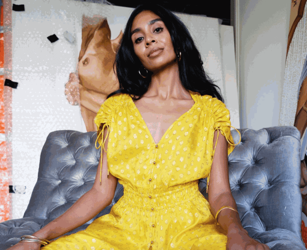 Shivy Galtere in her studio