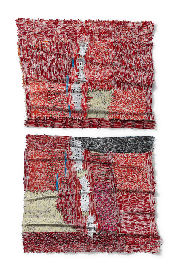 Bianca Severijns, paper art, paper artists, contemporary art, contemporary artist, artwork, Red, 2019, Protective Blankets