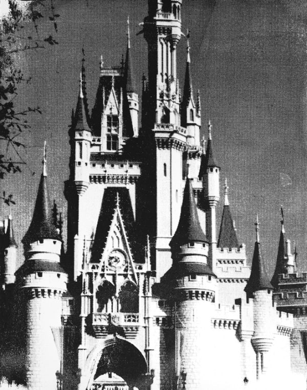 Magic Kingdom, 2013 graphite, resin and funerary ashes on panel 14 × 11 inches