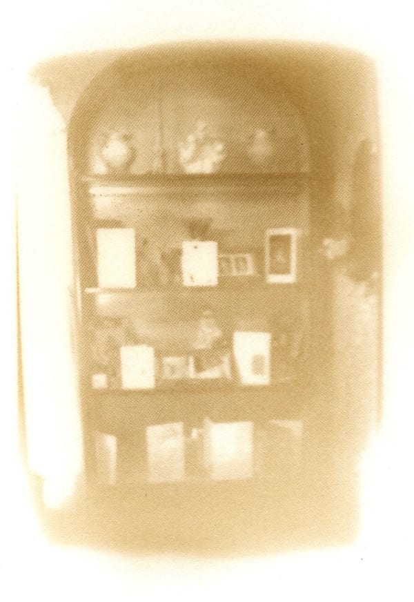 Etagere, 2009 Nicotine on paper 12 x 9 inches