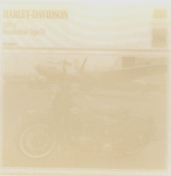 Harley Davidson, 2008 Nicotine on paper 20 x 16 inches