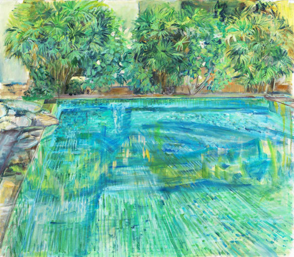 Claire Arkas, Reflections in the Pool, 2018