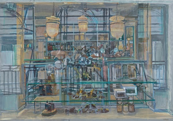 Claire Arkas, Mirrored Shop Window in Paris, 2024