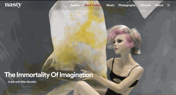 The Immortality of Imagination, Interview for Nasty Magazine