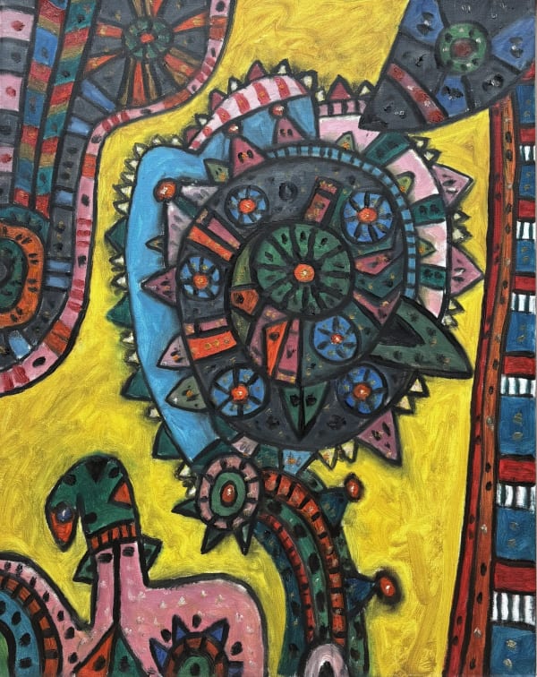 Alan Davie , Mystic Bouquet in the Yellow , 2009