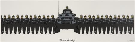 Banksy, Have a nice day , 2003