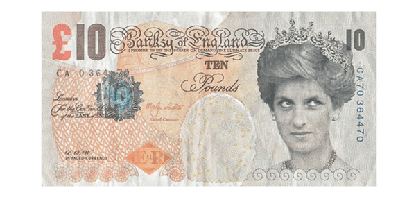 Banksy, DiFace Tenner, 2004