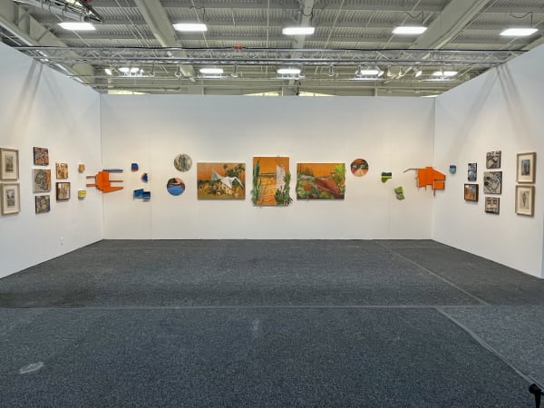 Art on paper installation