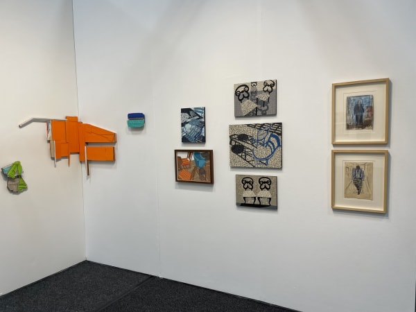 Art on paper installation