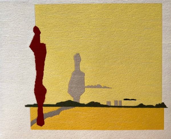 Wool and cotton needlepoint tapestry