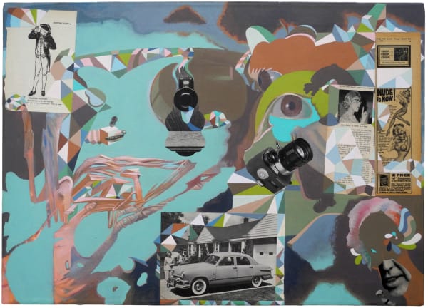 CCWC 163, 2024 Acrylic, collage, canvas