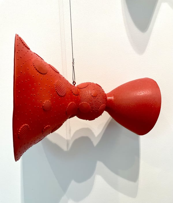 Silence Magical Thinking (Red), 2009 Slip-cast and handbuilt ceramics, pigmented clay, glaze, plastic, wax