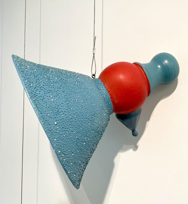 Silence Magical Thinking (Red and Blue), 2009 Slip-cast and handbuilt ceramics, pigmented clay, glaze, plastic, wax