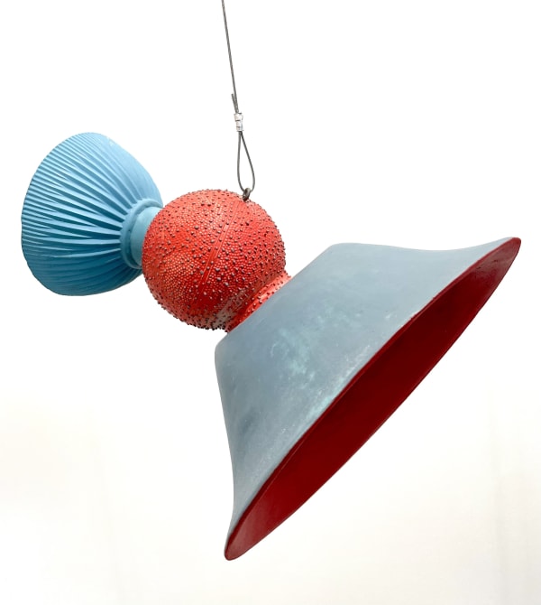 Silence Magical Thinking (Red and Blue), 2009 Slip-cast and handbuilt ceramics, pigmented clay, glaze, plastic, wax