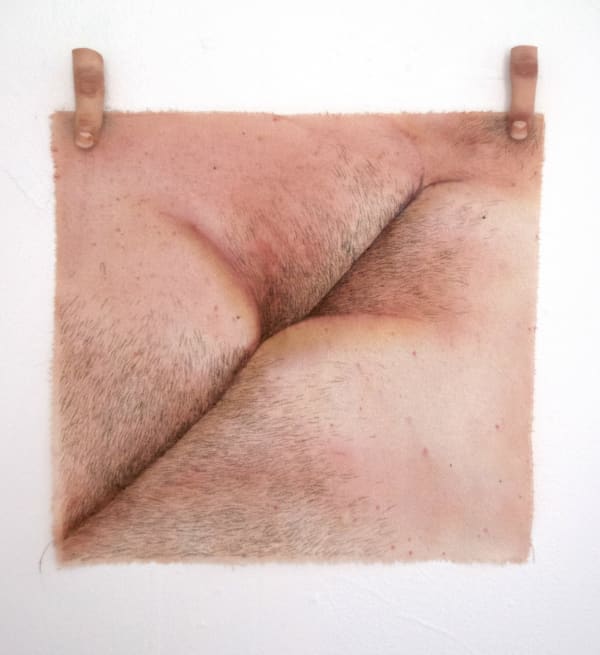 Bottom, 2017 Dye on raw silk