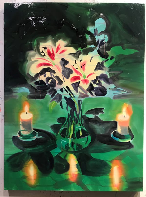 Night Lillies, 2019 Oil on panel