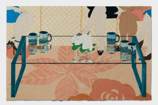 The Talk Show, 2018 Screenprint on paper