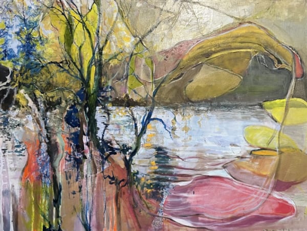 Joe Diggs, Stormy Weather , 2018, oil on canvas, 36” x 48”.