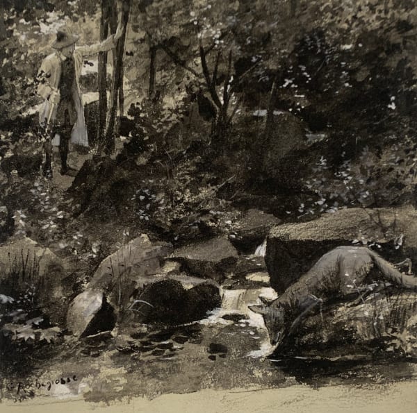 Rochegrosse drawing the man who laughs