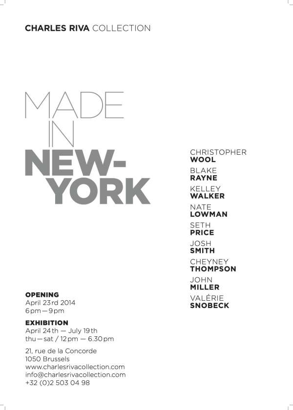 Made in New York Group show - Brussels