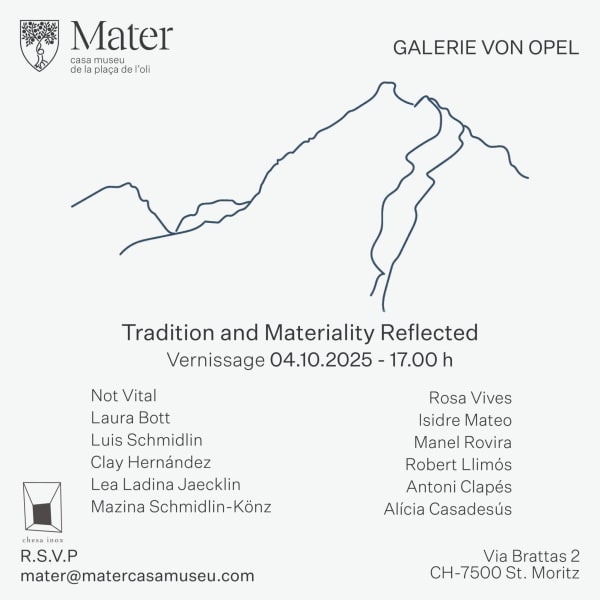 Vernissage opening, Tradition and Materiality Reflected