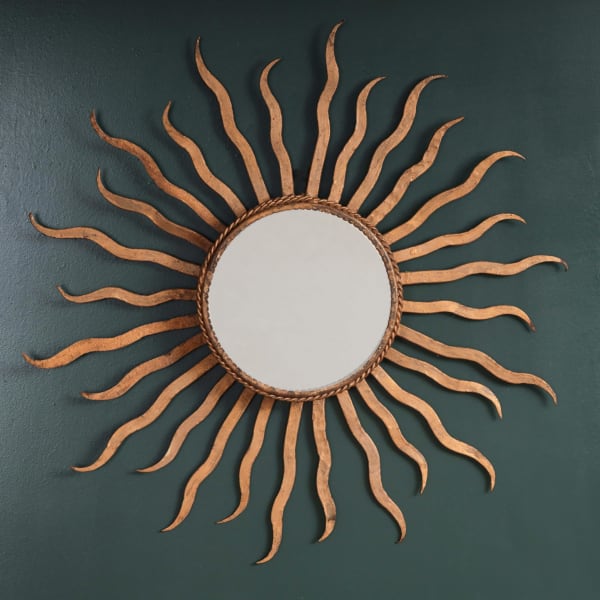 GILDED SUN MIRROR
