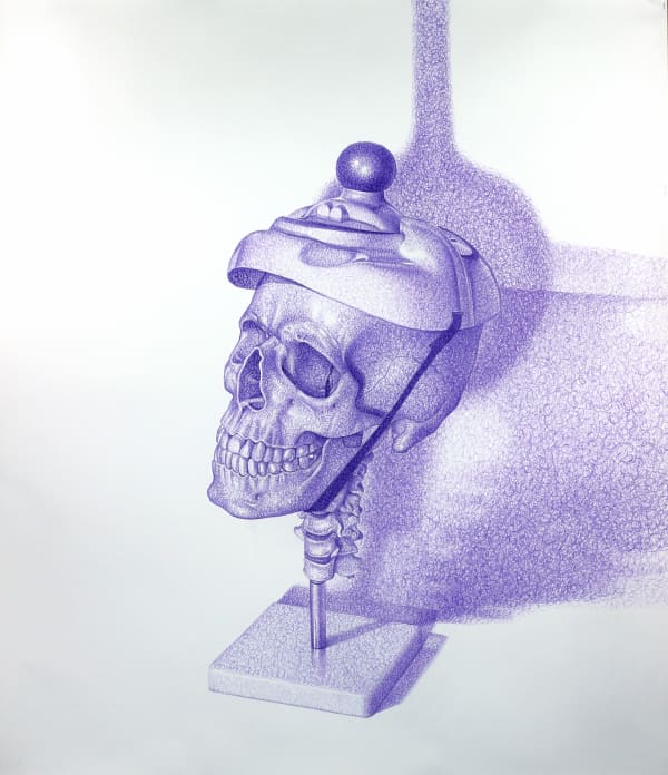 From the bottom of my heart.L - still life of anxiety series pen on paper 110 x 80cm 2022