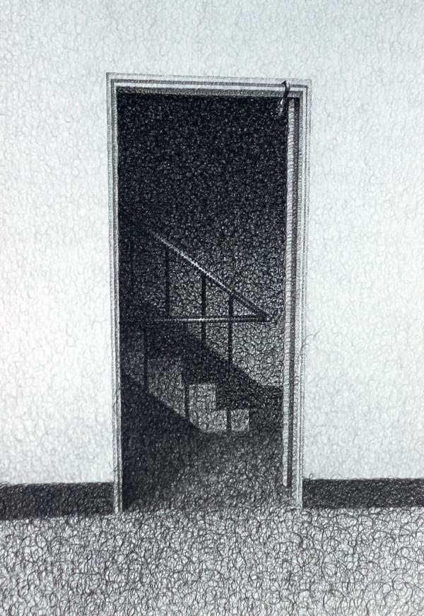 Landscape of anxiety 20211127 zen ink on paper 110 x 80cm 2021