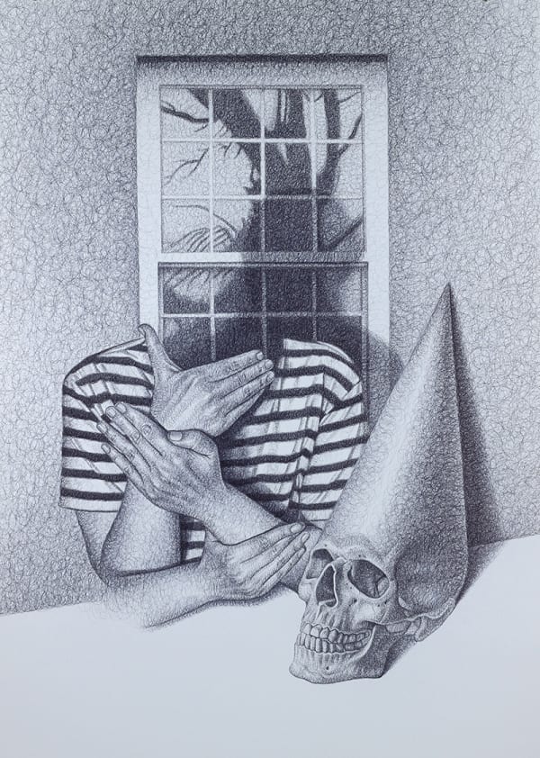 That's a long story pen on paper 110 x 80cm 2022