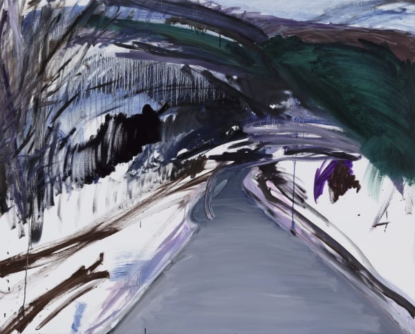 Way home to Witminori at Night oil on canvas 96 x 119cm 2022