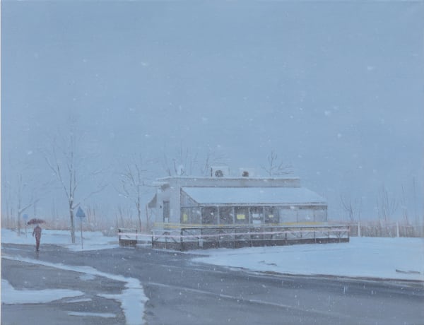 ROH CHOONGHYUN Snow in Dangsan oil on canvas 112 x 145.5cm 2020