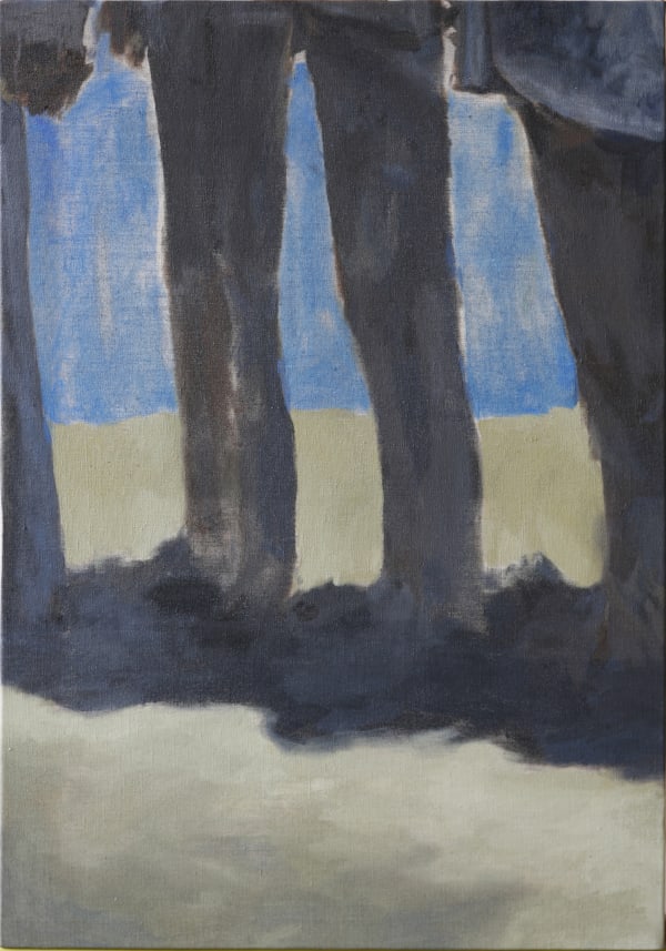 KIM YEONYONG Lynette Yiadom-Boakye's Diplomacy Ⅰ (2009, oil on canvas, 190 × 250cm), segmented into 45.5 × 65.1cm oil on canvas 116.8 x 80.3cm 2014