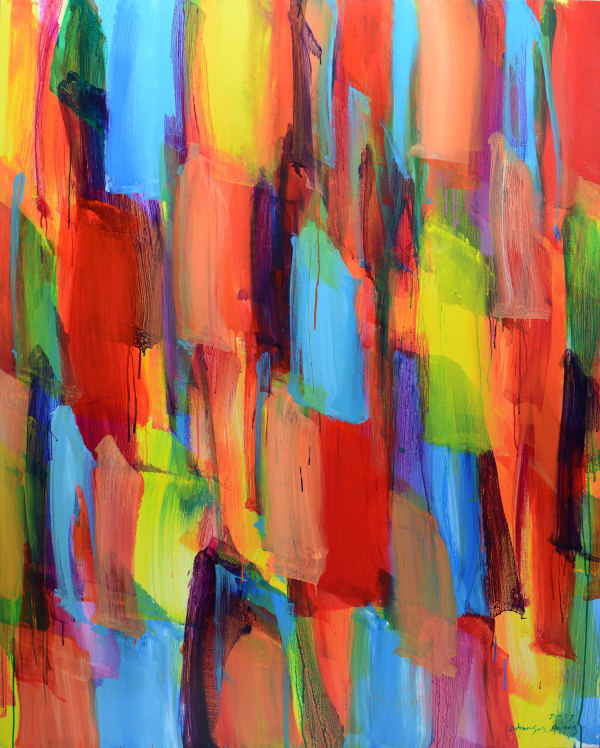 Space and memory-1809 acrylic on canvas 162 x 130cm 2018