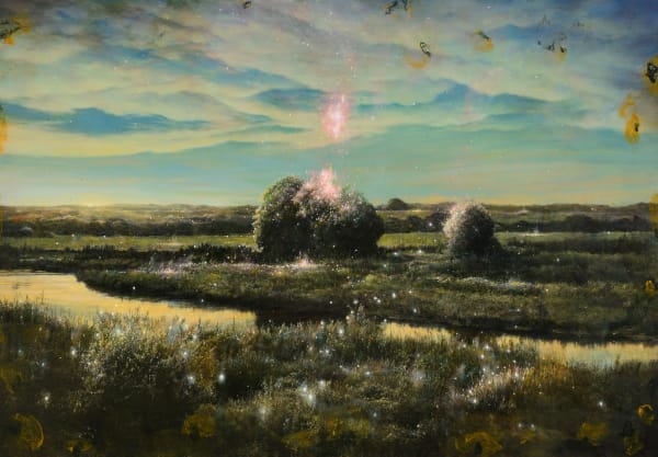 Unknown Artist-July 26th 16-19 mixed media on canvas 80.5 x 116.8cm 2016-2019