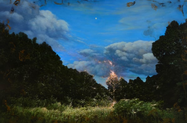 Unknown Artist-June 8th 19 mixed media on canvas 97 x 145.5cm 2019