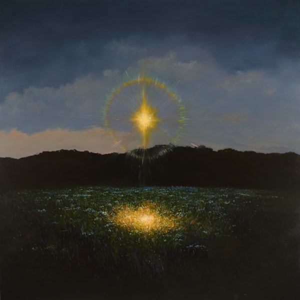 Unknown Artist-April 24th 2024 oil on canvas 91.5 x 91.5cm 2024