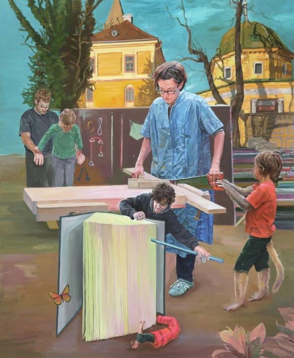 1/2F Choir oil on canvas 162.2 x 130.3cm 2016