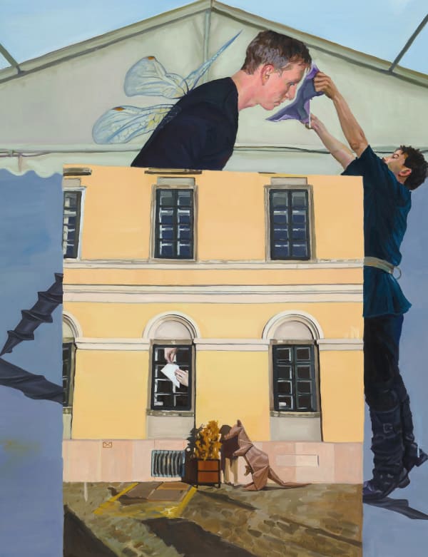 Hypothesis on Dragonfly covering oil on canvas 130 x 100.1cm 2015