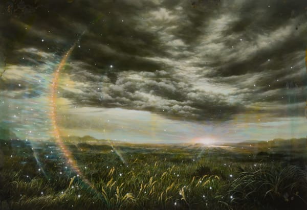 Unknown Artist-April 11th 17 mixed media on canvas 80 x 116.8cm 2017