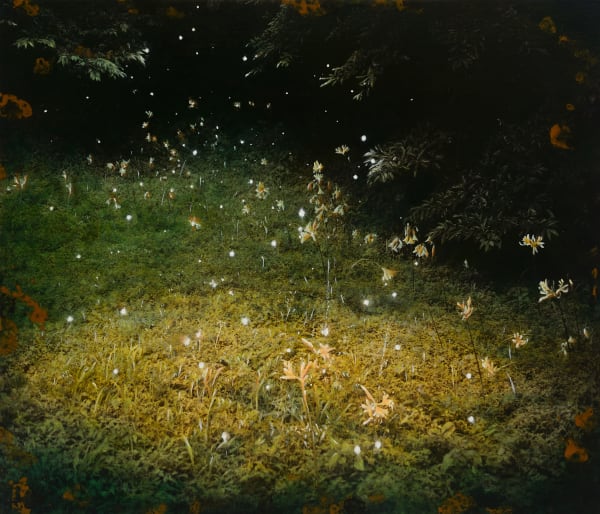 Unknown Artist-Aug 12th 17 mixed media on canvas 45 x 53cm 2017