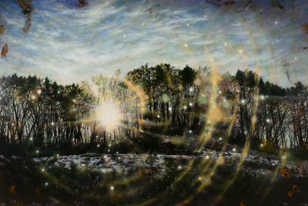 Unknown Artist-Feb 21st 15 mixed media on canvas 130 x 194cm 2015