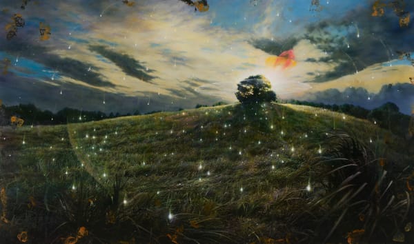 Unknown Artist-May 16th 17 mixed media on canvas 97 x 162.2cm 2017