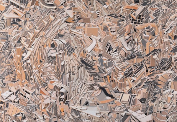 KIM HYOSUK Urban composition-Parts acrylic on canvas 112.1 x 162.2cm 2023