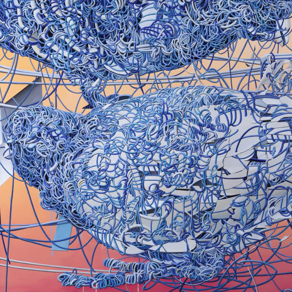 KIM HYOSUK The small hole I found-Bird acrylic on canvas 145 x 145cm 2024