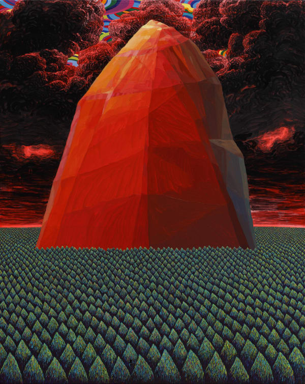 Ahn Doojin A crag 90.9x72.7cm oil and acrylic on canvas 2016