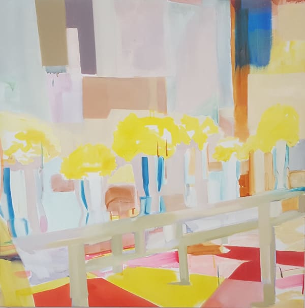 JEON EUNSOOK The Little Prince ice cream flower in a Macau hotel lobby oil on canvas 90 x 130cm 2017